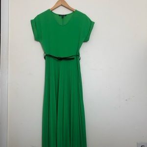 Anthropologie pleated midi dress